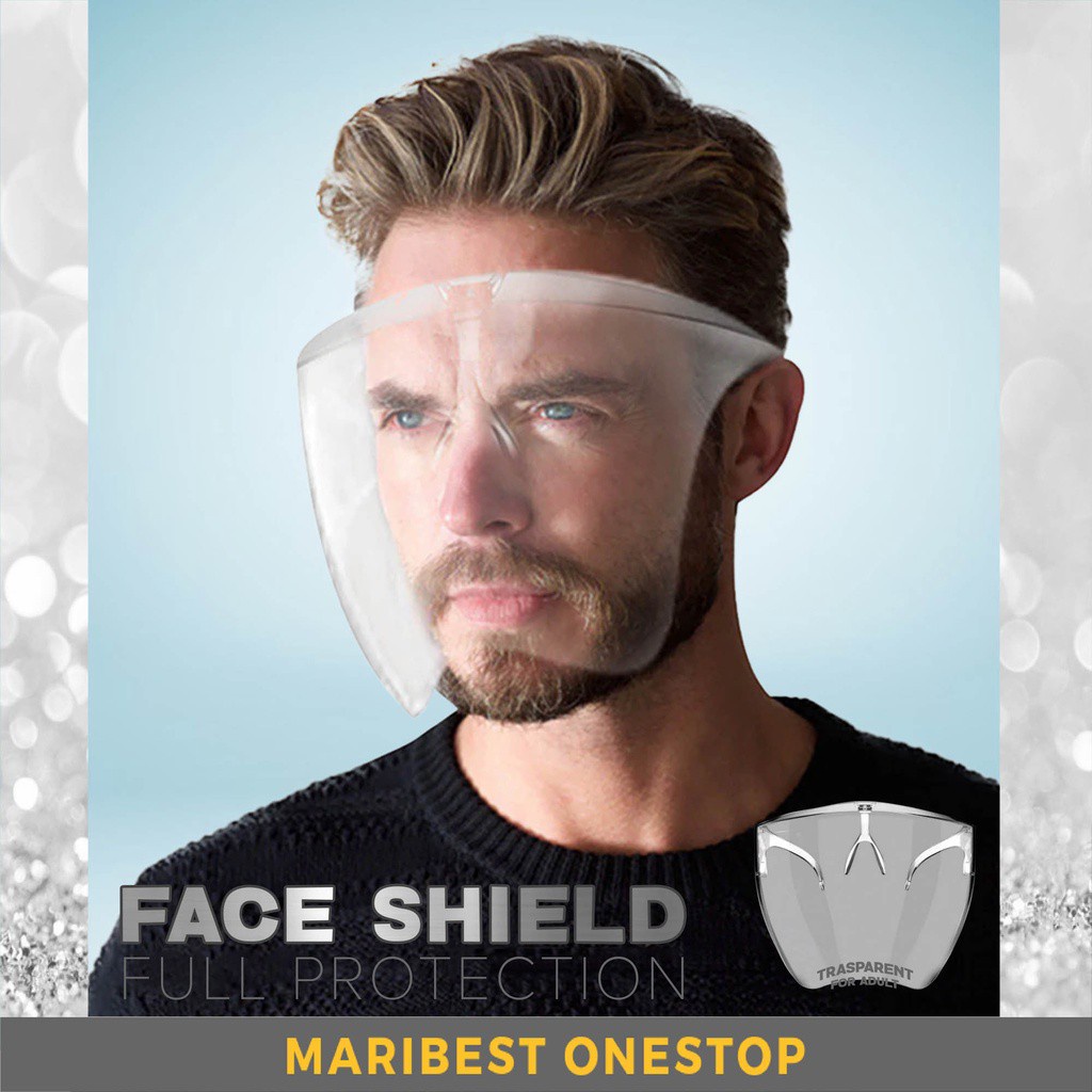 FULL & HARD FACE SHIELD ADULT REUSEABLE ANTI FOGGING ANTI SPLASH