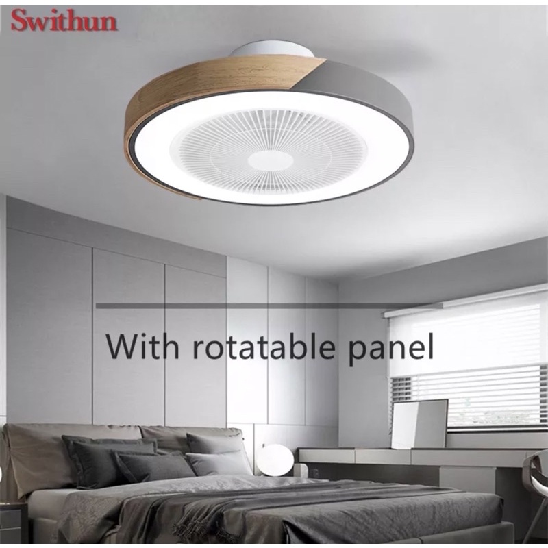 Swithun / LED Ceiling fan lights, With Rotatable wind deflector, 55CM