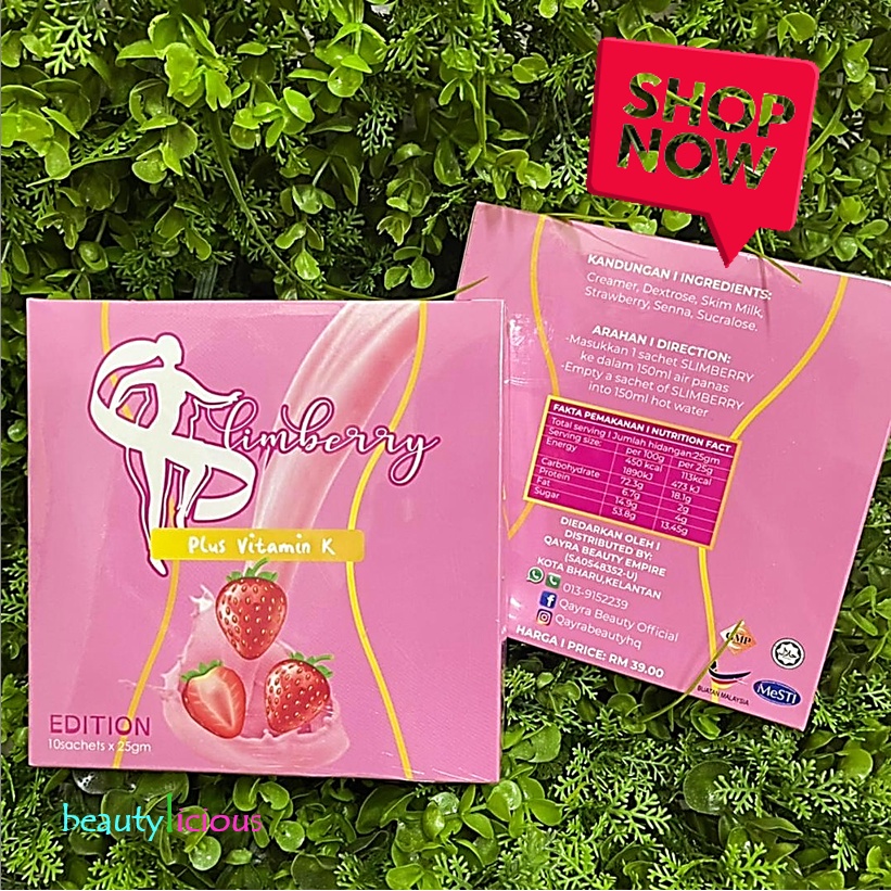 💯ORIGINAL HKT HQ SLIMBERRY PLUS VITAMIN K 🍓 Slimbery masalah kulit,kuku ...