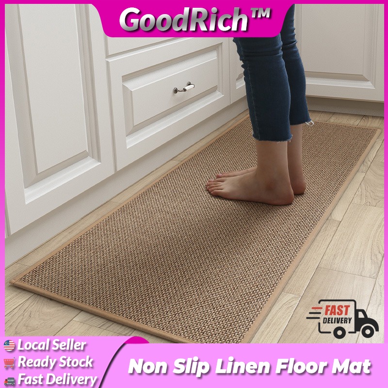 Non-slip Rubber Backing Water Absorbent Kitchen Home Linen Floor Carpet ...