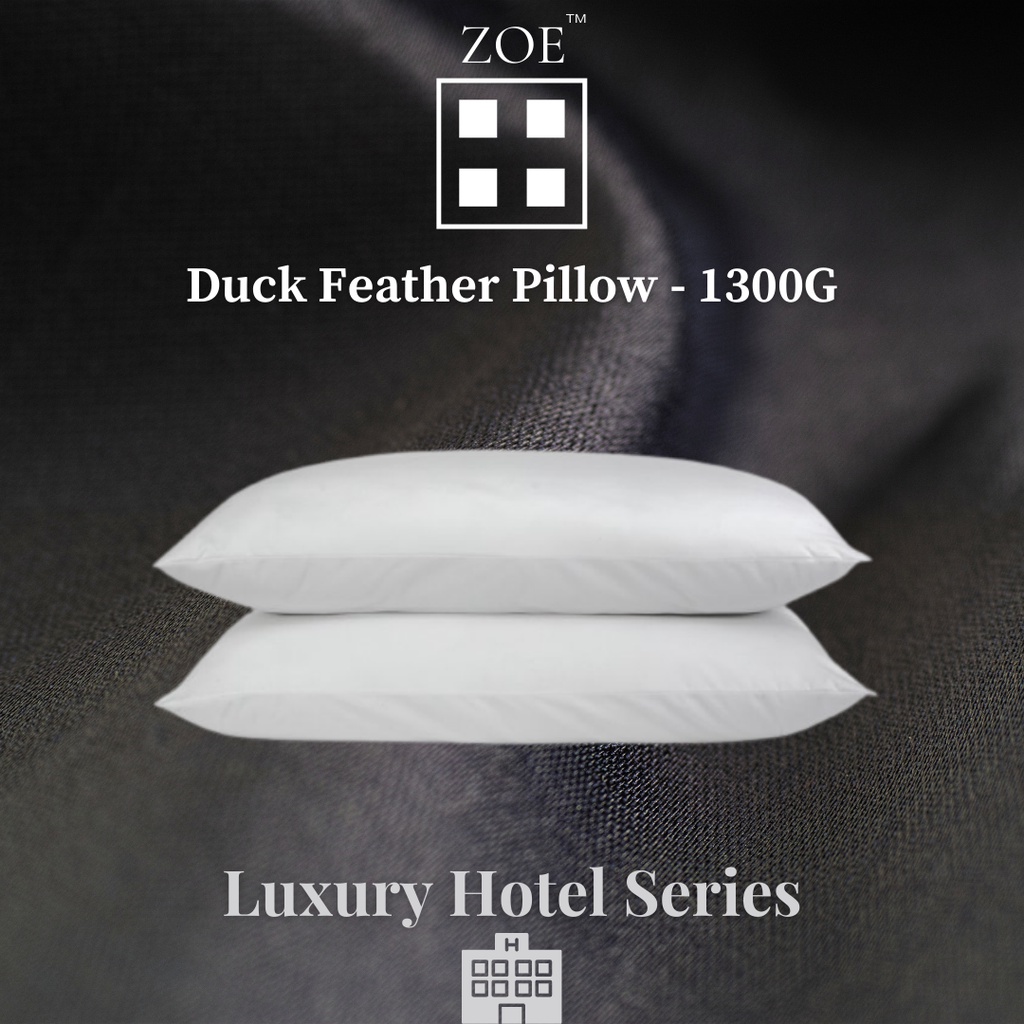 Hotel quality hotsell duck feather pillows