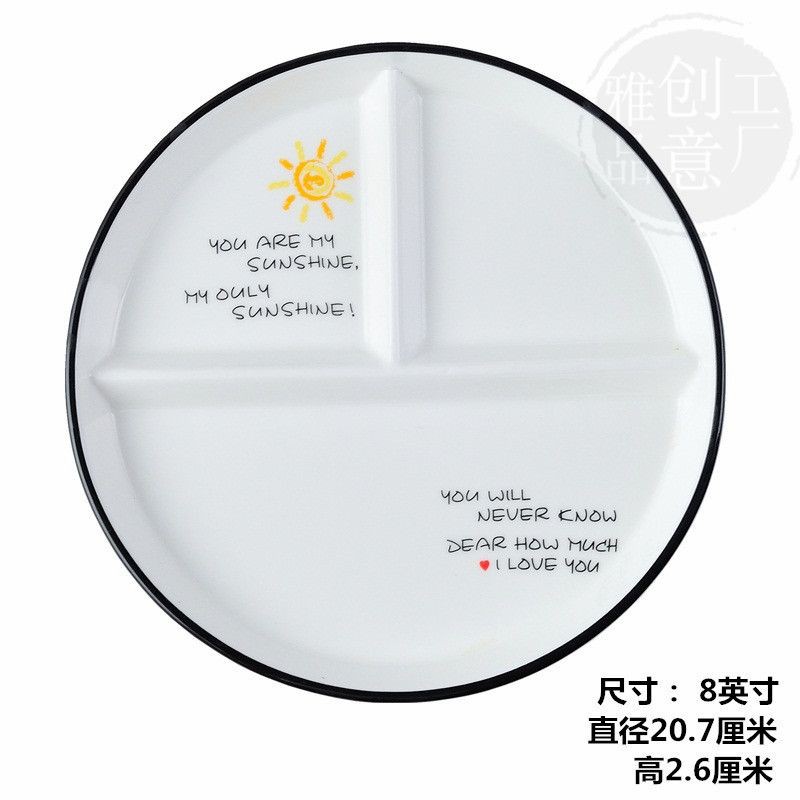 Ceramic tableware plate keto diet plate breakfast plate LCHF Low ...