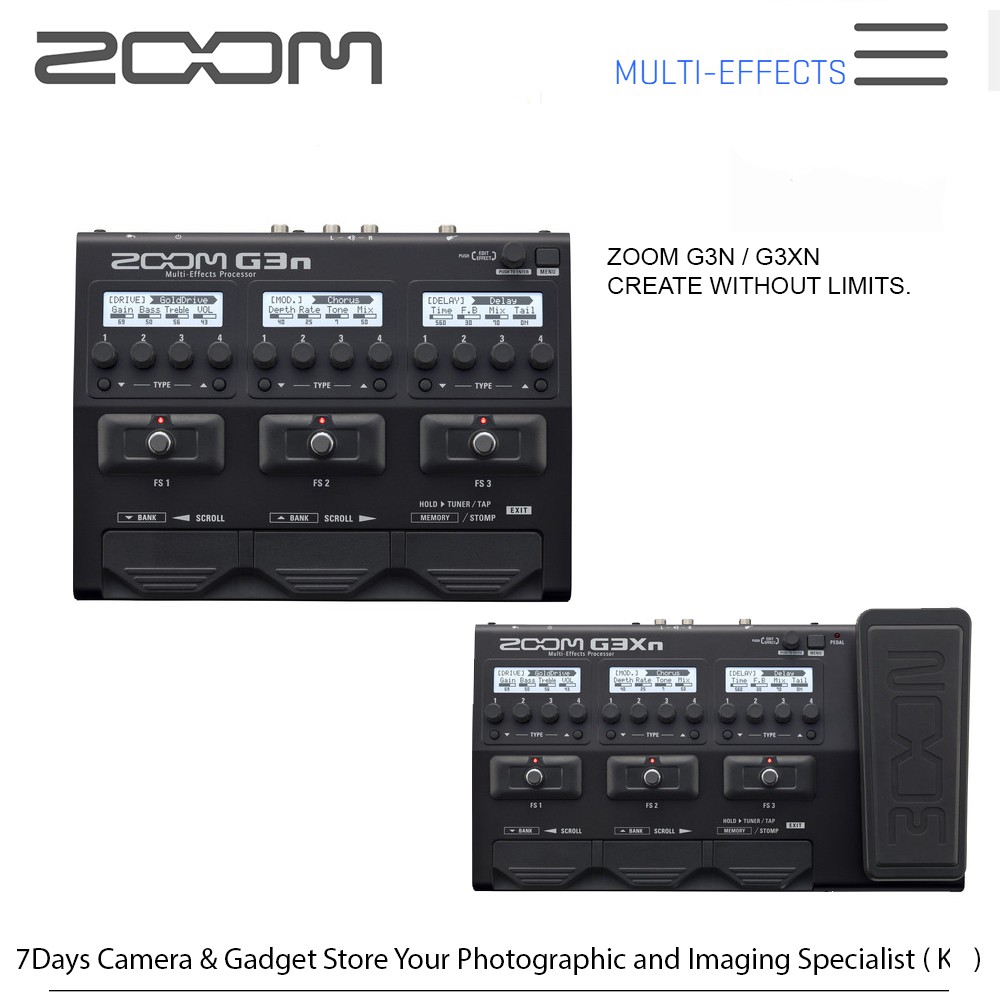 Zoom G3Xn / Zoom G3n / Multi-Effects Processor with Built-In