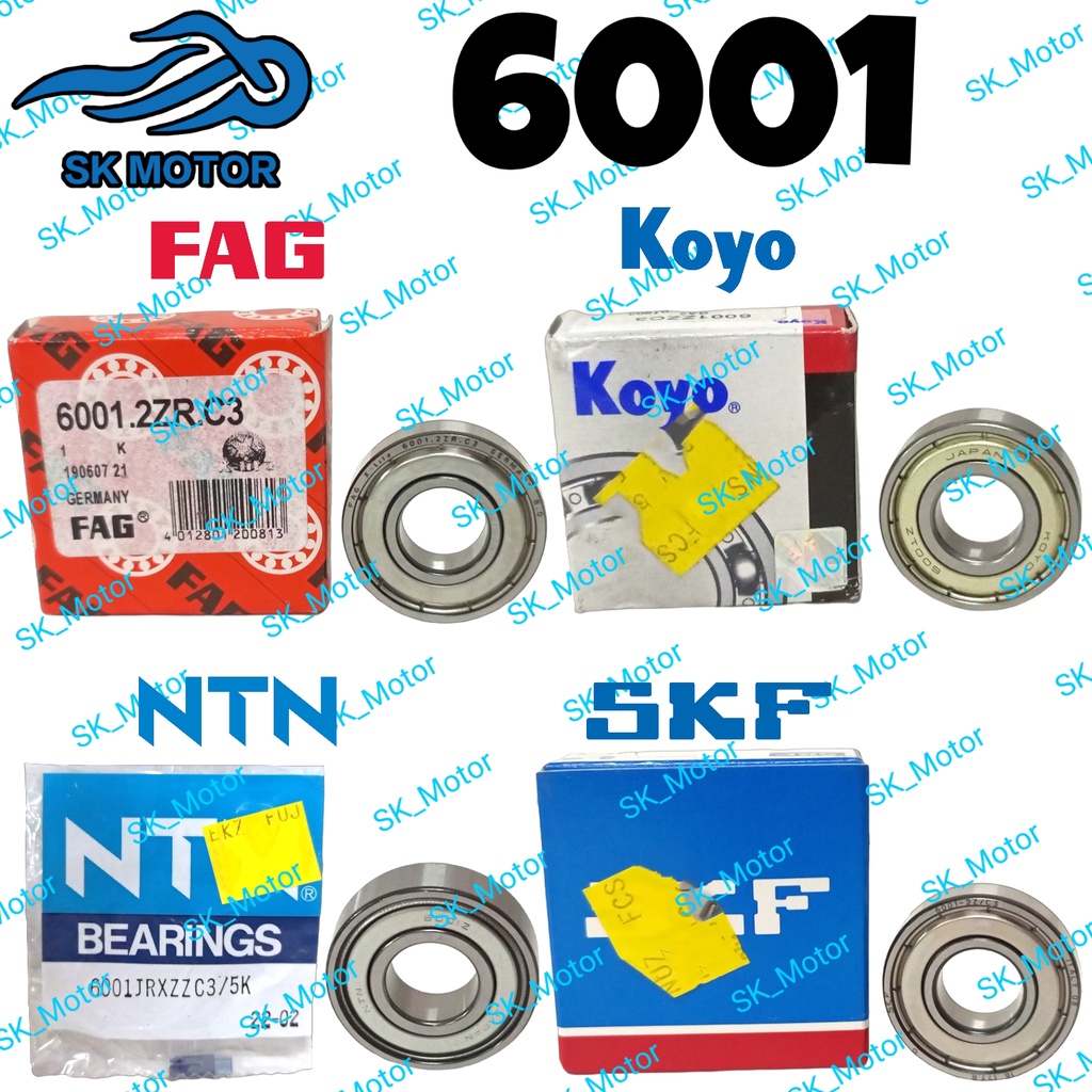 FAG KOYO NTN SKF Bearing 6001 2Z ZZ C3 6906 61906 Yamaha Y15 ZR 