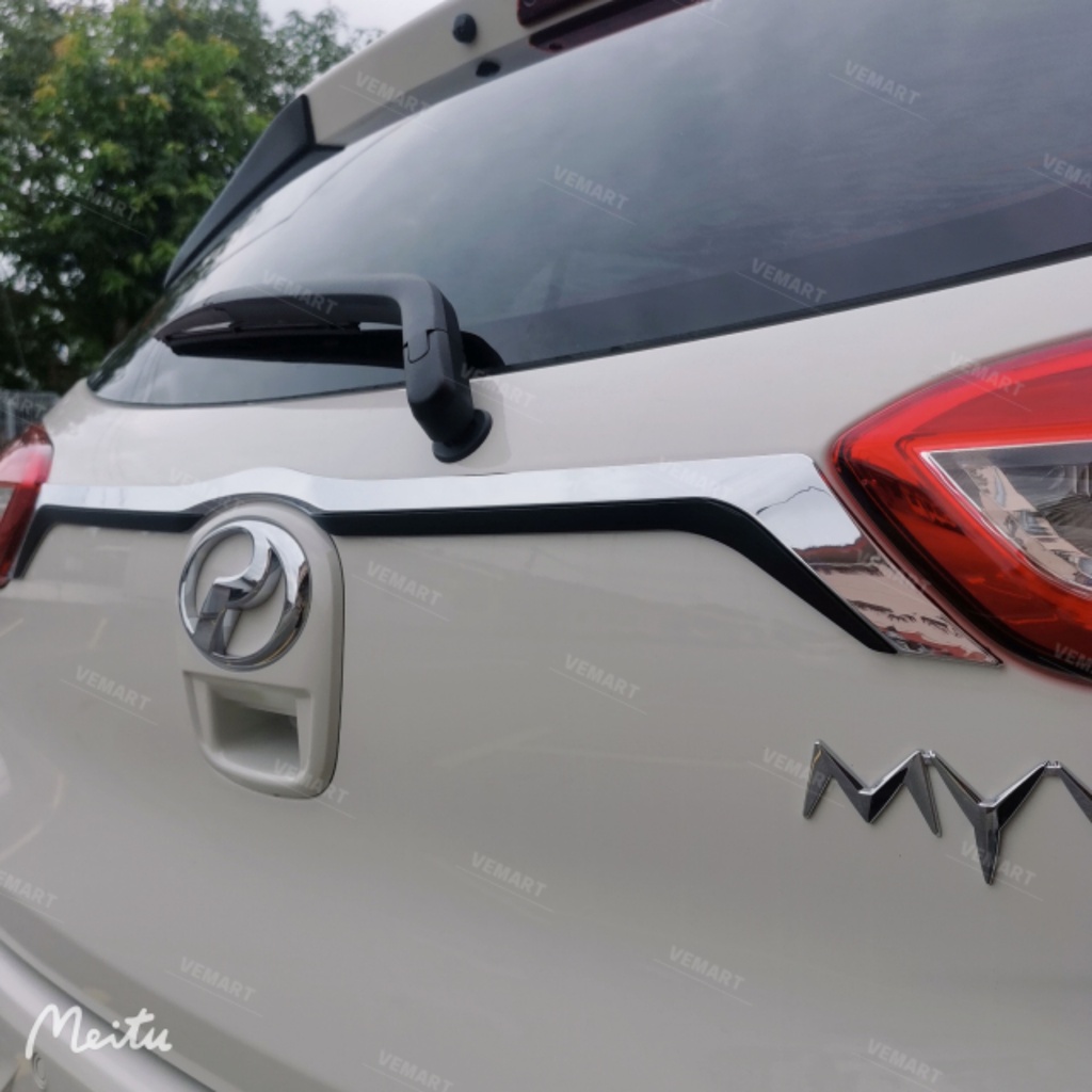 Vemart Perodua myvi gen3 g3 2018-2022 car back door trim garnish ...
