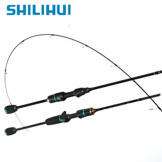 SHILIHUI UL Power Micro Jigging Rod Solid Tip 150 168 180 210 Reel Fishing  Jig Rod Ultra Light Rod Spinning Ultralight Casting Rod Joran Pancing Murah
