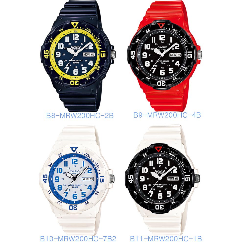 Casio MRW 200HC Men s Ladies Analogue Sports Casual Watch with Box Shopee Malaysia