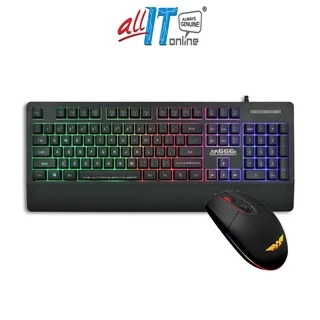 Armaggeddon AK-666X Membrane Gaming Keyboard + Armaggeddon Grumman Raven III Stealth Wired USB RGB Optical Gaming Mouse