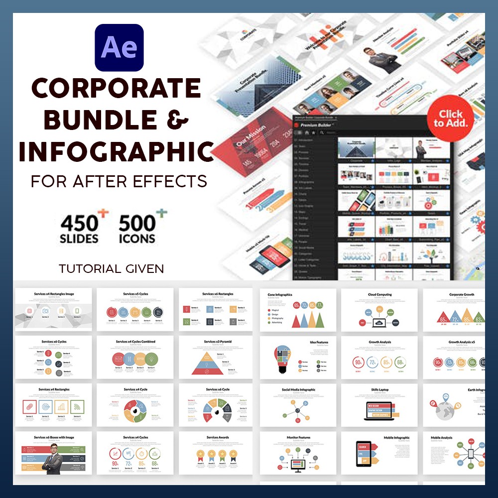 Corporate Bundle & Infographics Video Template | After Effect ...