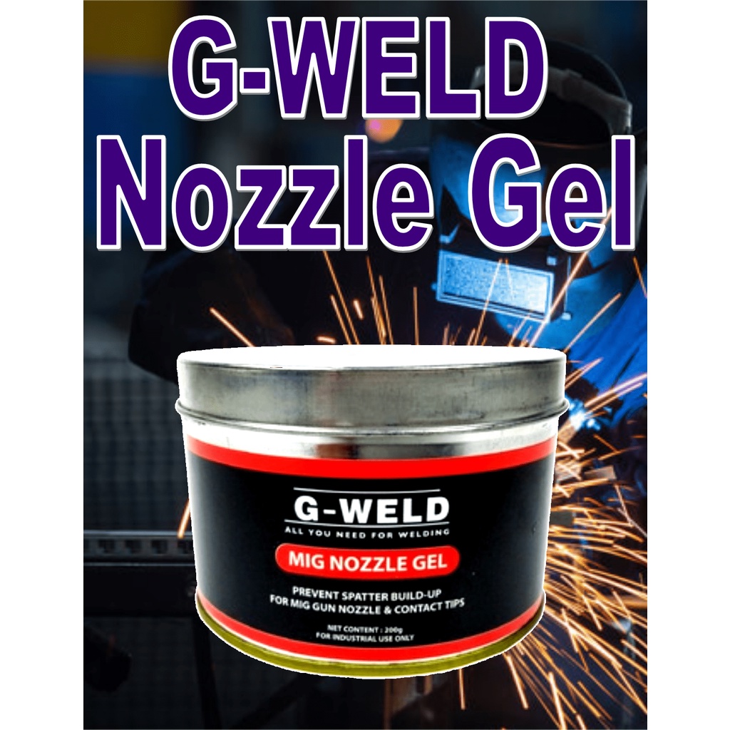 GWeld Nozzle Gel 200g For Mig Welding AntiSpatter Mig Torch Nozzles