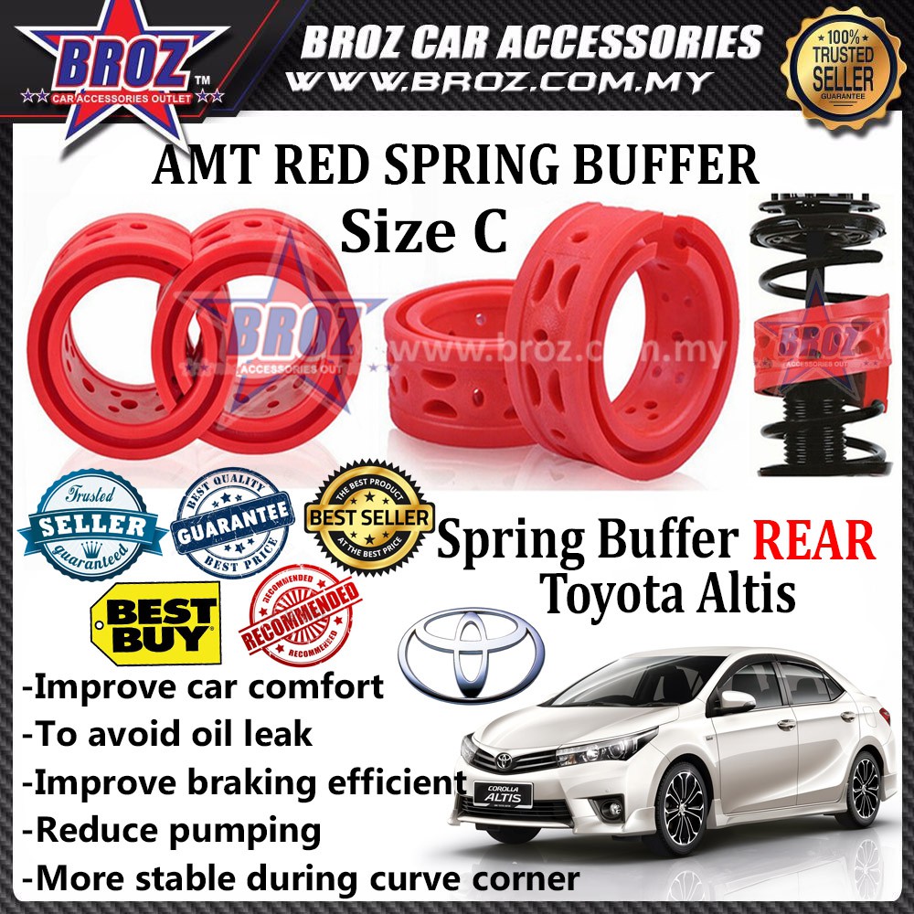 Toyota Altis OEM Rear CType Car Shock Absorber Buffer Red Shopee