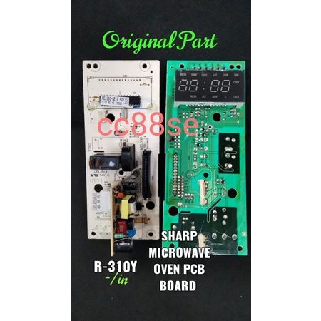 SHARP MICROWAVE OVEN PCB BOARD CONTROL BOARD R-310Y R310Y ORIGINAL PART ...