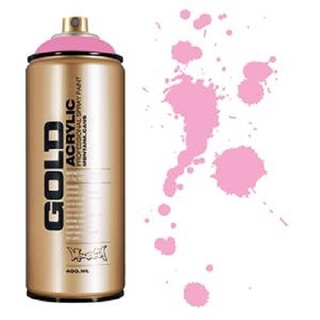 Montana Gold Acrylic Professional Spray Paint - Gleaming Pink, 400 ml can