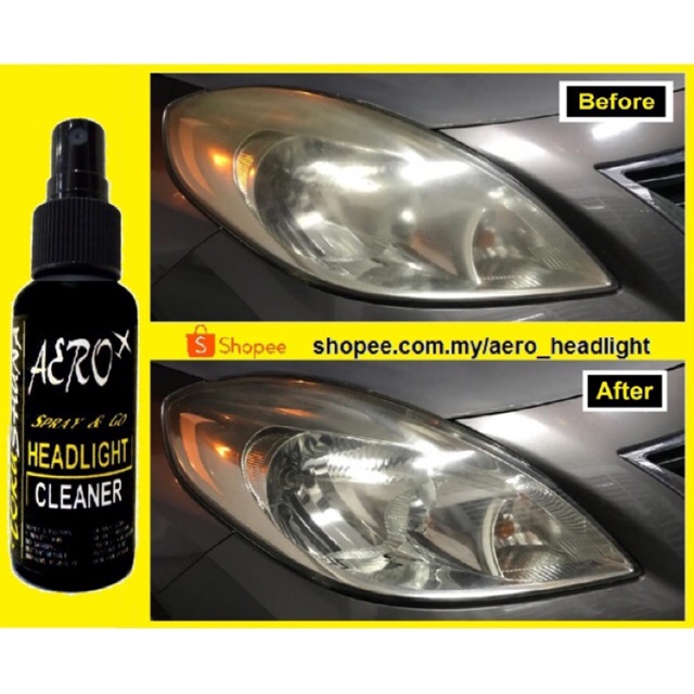 AERO Spray&Go/No Sanding/Immediate Effect!~Car Plastic Headlight  Cleaner/Restore/Protection(Plastic&Rubber Area)car care
