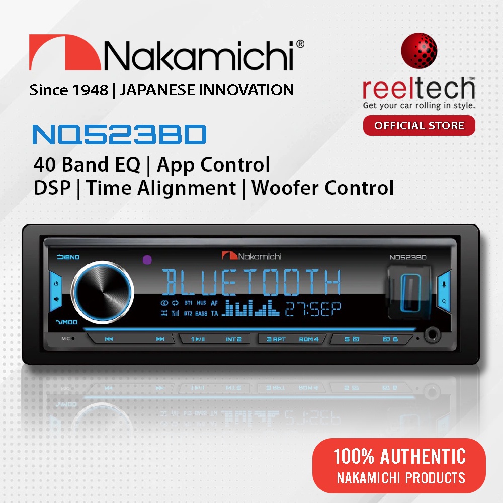 Nakamichi NQ523BD - DSP USB FM radio Bluetooth Aux-In Time Alignmen ...