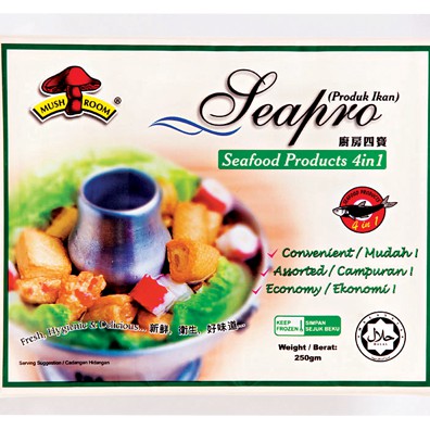 Seafood Product 4 In 1 250g steamboat halal 火锅四宝火锅料| Shopee 