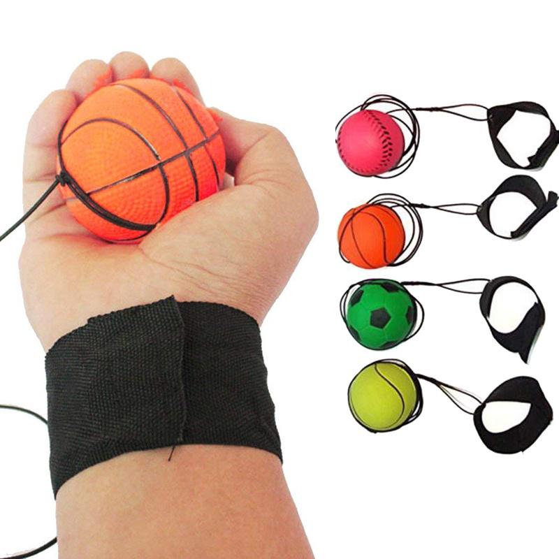 Elastic Children Toy Stress Relief Bouncy Wrist Band Ball Bounce Balls