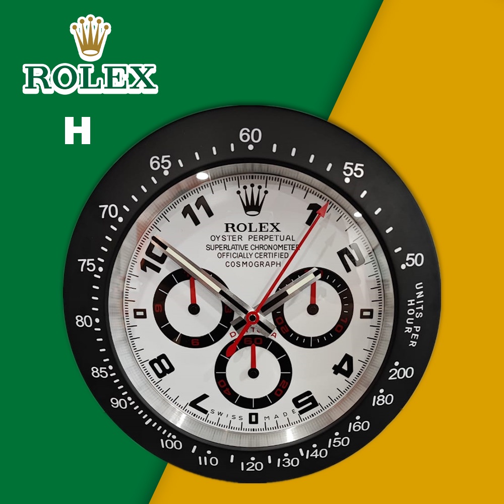 ROLEX Stainless Steel Wall Clock Living Room / GMTMaster / Jam Dinding