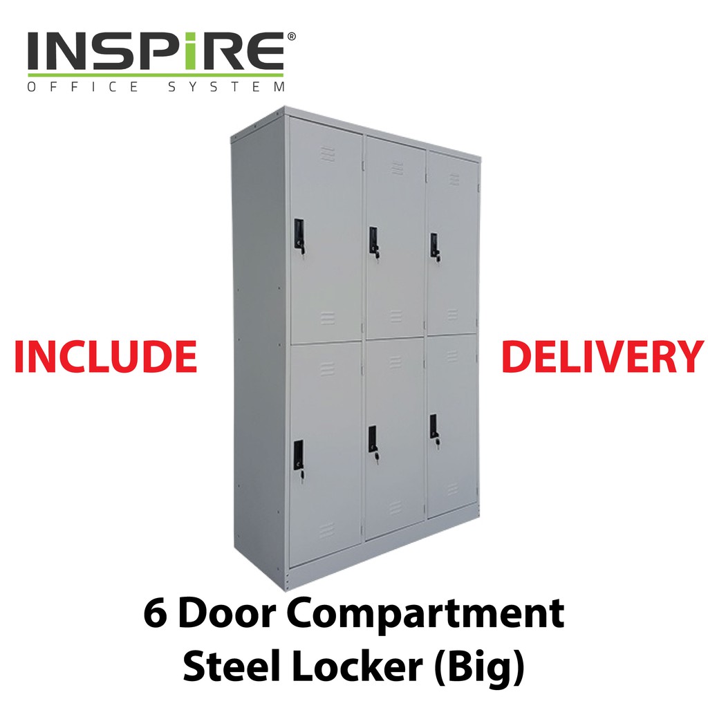 6 Door Compartment Steel Locker ( BIG ) | Shopee Malaysia