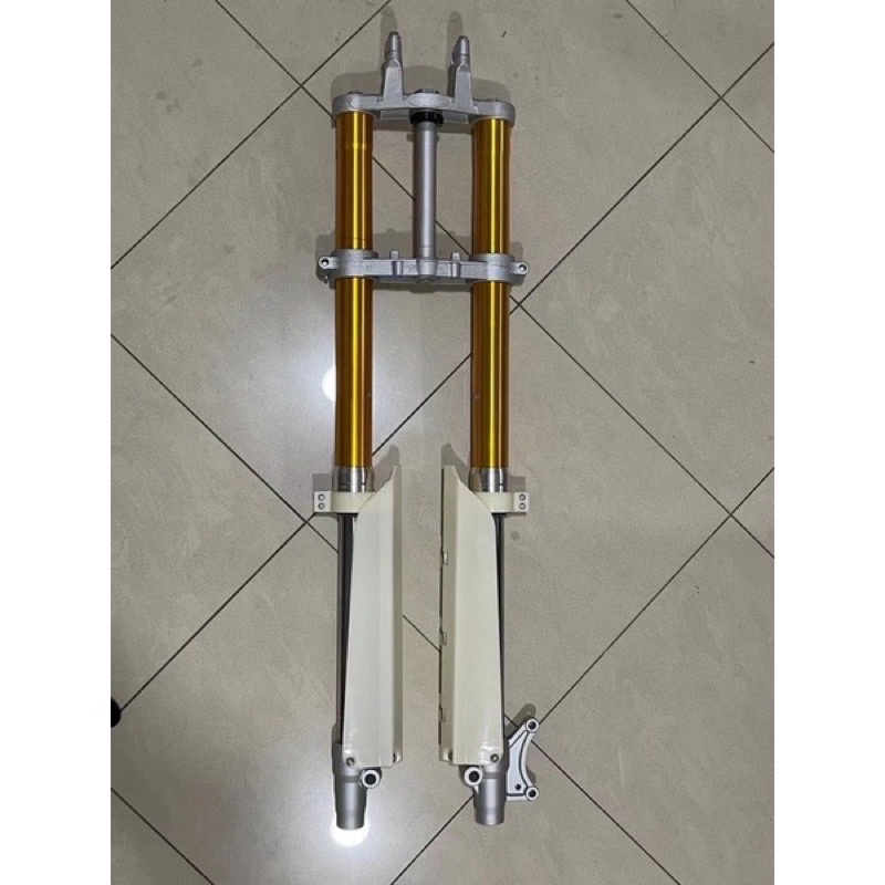 KLX UPSIDE DOWN FORK GOLD / RED / BLACK 98CM KAWASAKI KLX150 FRONT FORK UPSIDE DOWN SHOCK USD