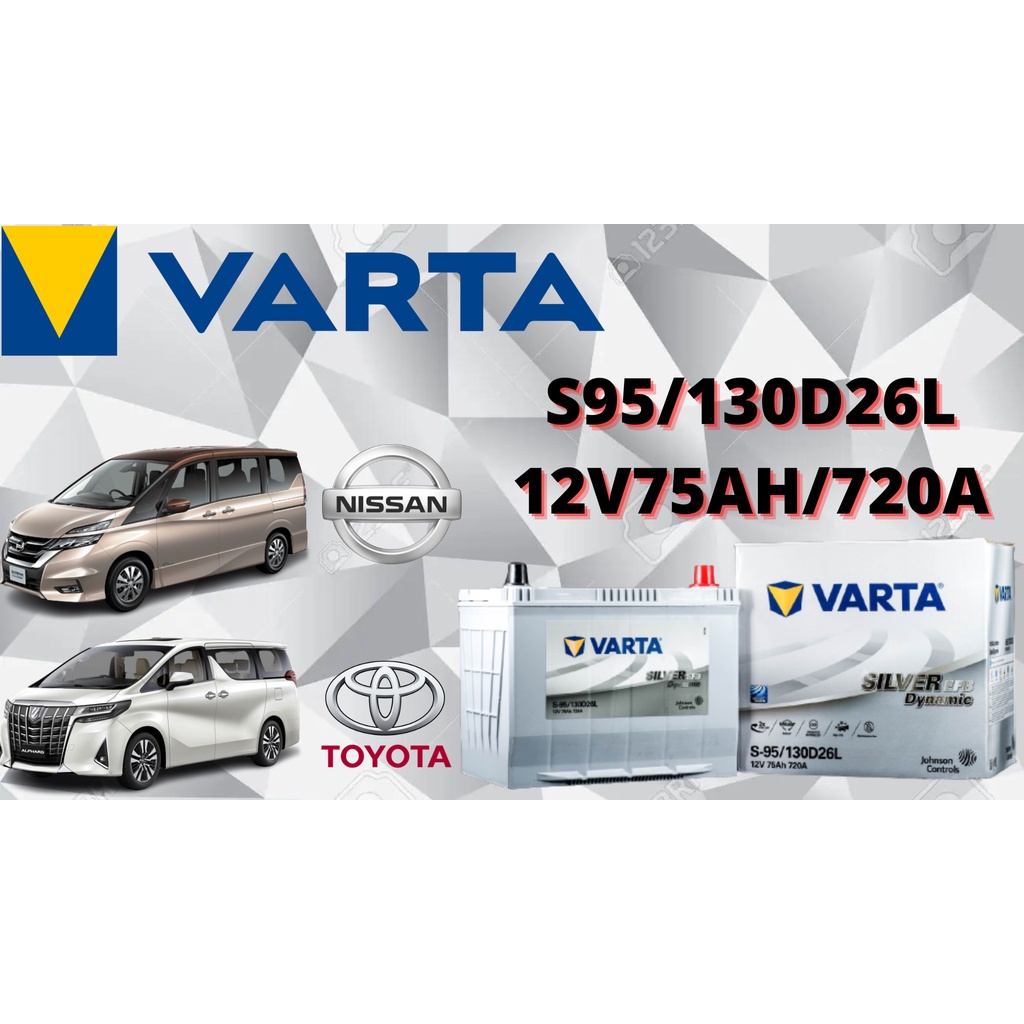 (Installation Included)Car Battery Bateri Kereta VARTA S95/130D26L ...