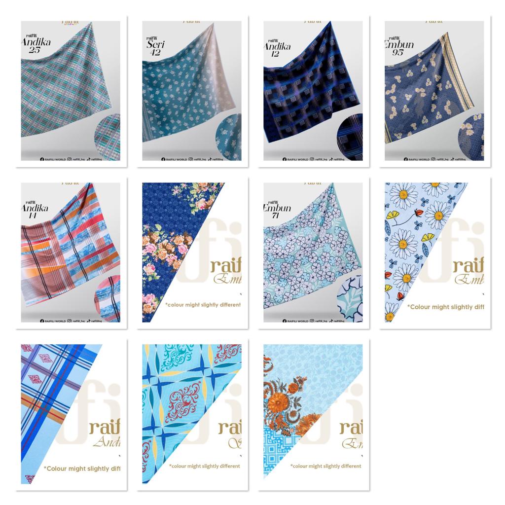 🌟🌟READY STOCK🌟🌟 KAIN BATIK SERI RAIFILI BLUE BASE | Shopee Malaysia