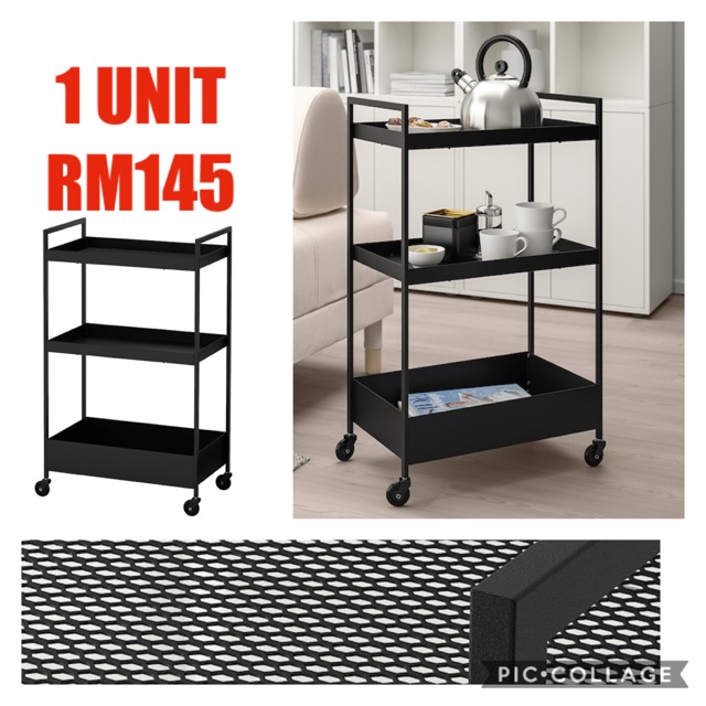 NISSAFORS Utility cart, black - IKEA