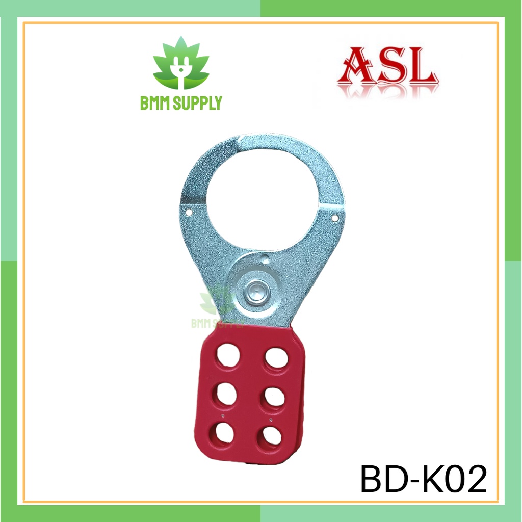 ASL #ASL-BD-K02 PA COATED STEEL HASP - LOCK SHACKLE 1.5