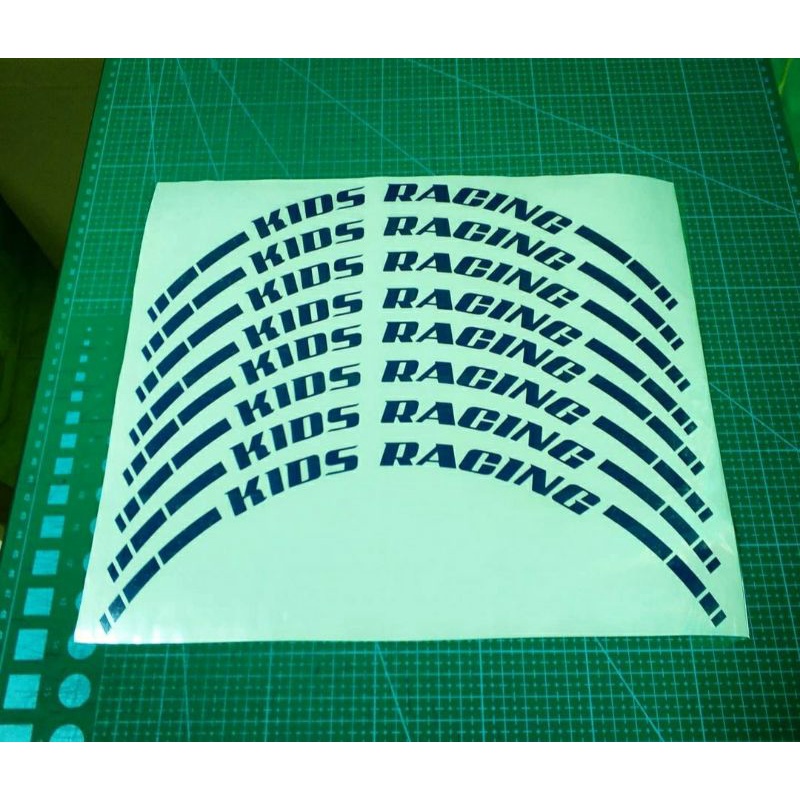 STICKER RIM KIDS RACING (cutting) | Shopee Malaysia