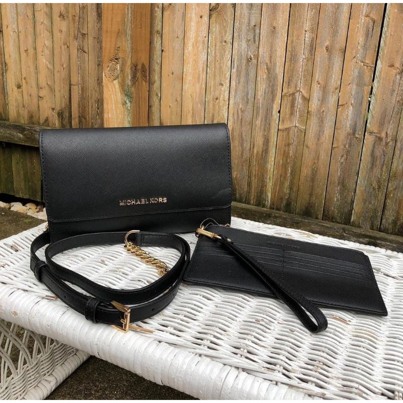 Michael Kors Saffiano Leather 3-In-1 Crossbody in Black by  @springflingmnlph 