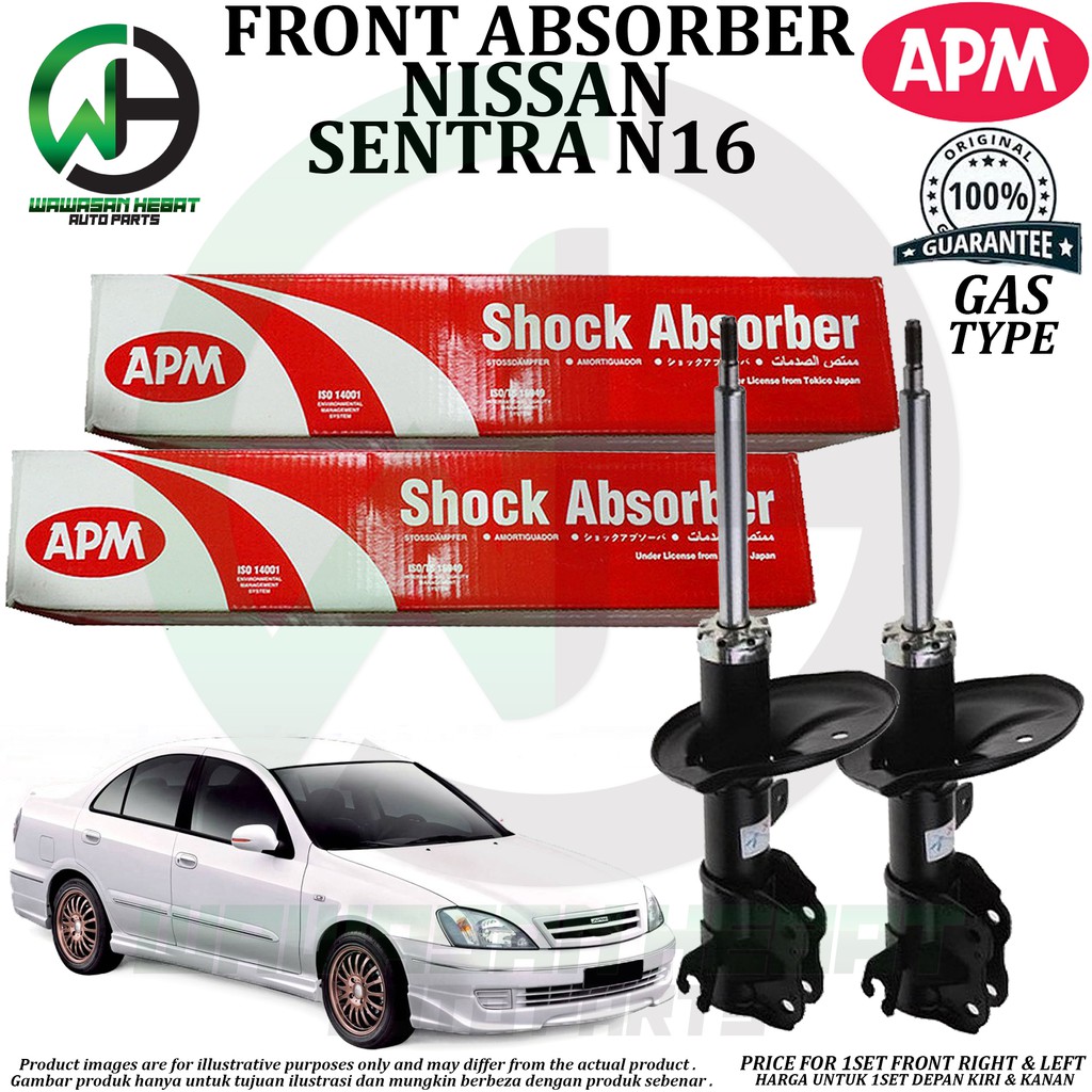 Nissan Sentra N16 Front Gas Shock Absorber APM *Original* Shopee Malaysia