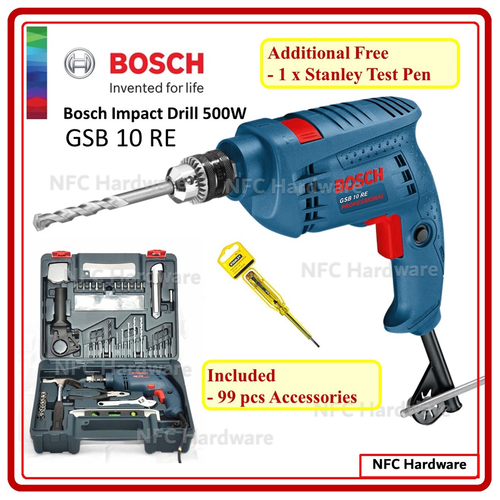 Bosch gsb 10 discount re drill bits