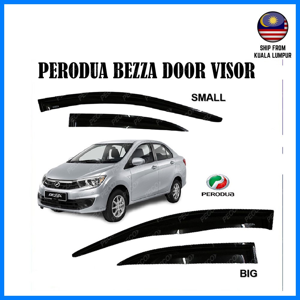 PERODUA BEZZA CAR DOOR VISOR (4PCS) | Shopee Malaysia