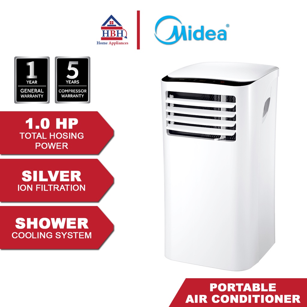 Midea PH Series MPH09CRN1 1.0HP R410A Portable Air Conditioner