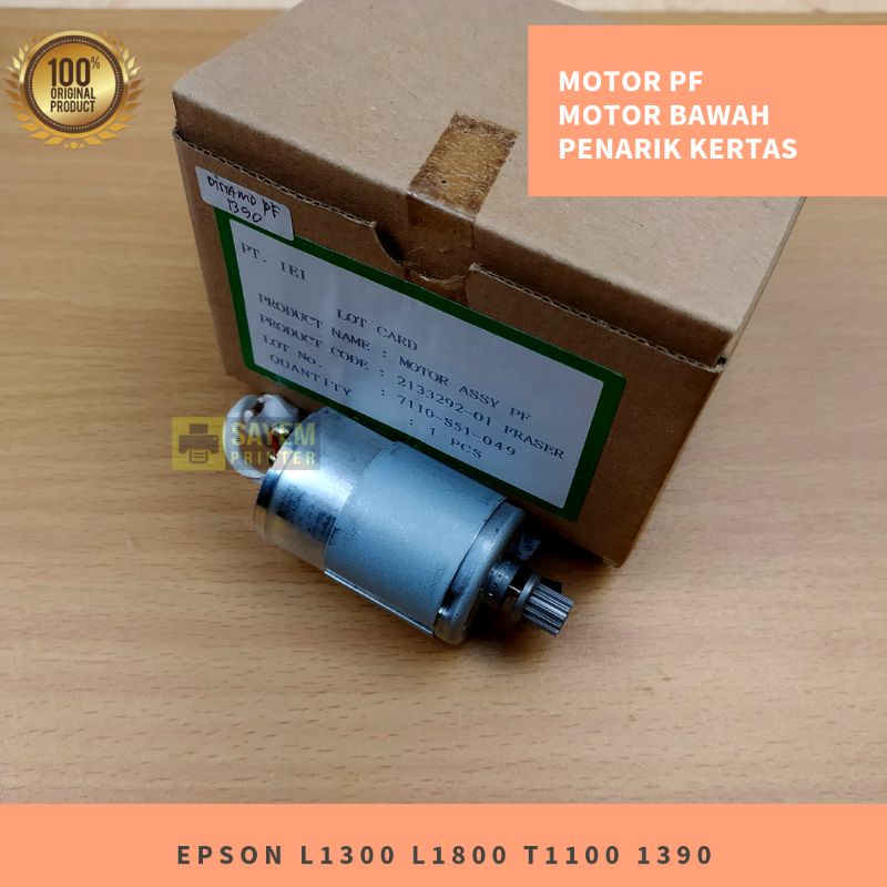 Paper Pf Side Motor Dynamo Epson L1300 L1800 T1100 1390 Original Shopee Malaysia 8152