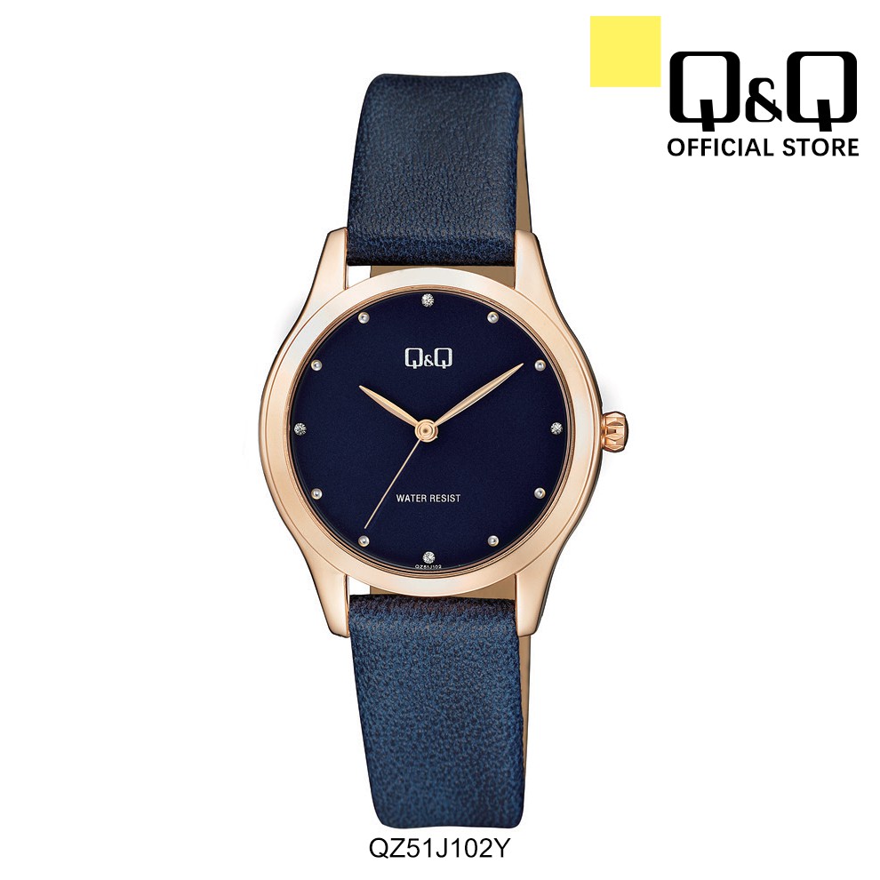 Q&Q Japan by Citizen Ladies' Leather Analogue Watch QZ51 | Shopee