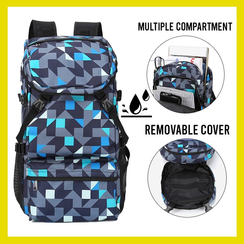 Werocker The Phenomenon Backpack (Blue Pixel) | Shopee Malaysia