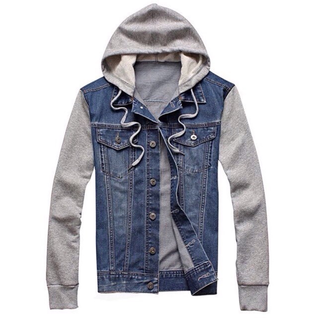 Denim hoodie jacket Shopee Malaysia