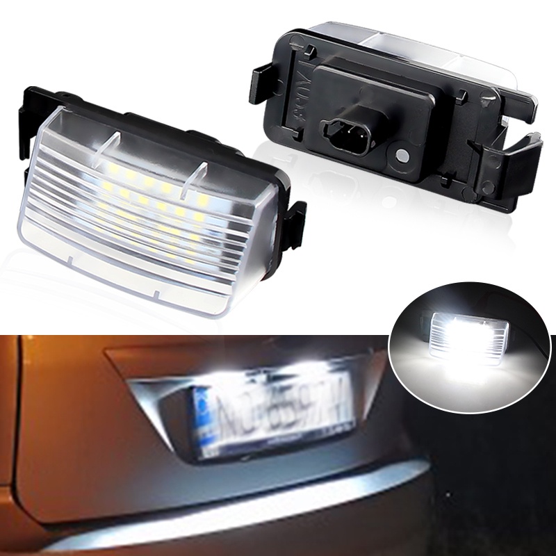 2Pcs LED License Number Plate Lights Lamp For Nissan Versa 4D 5D Livina