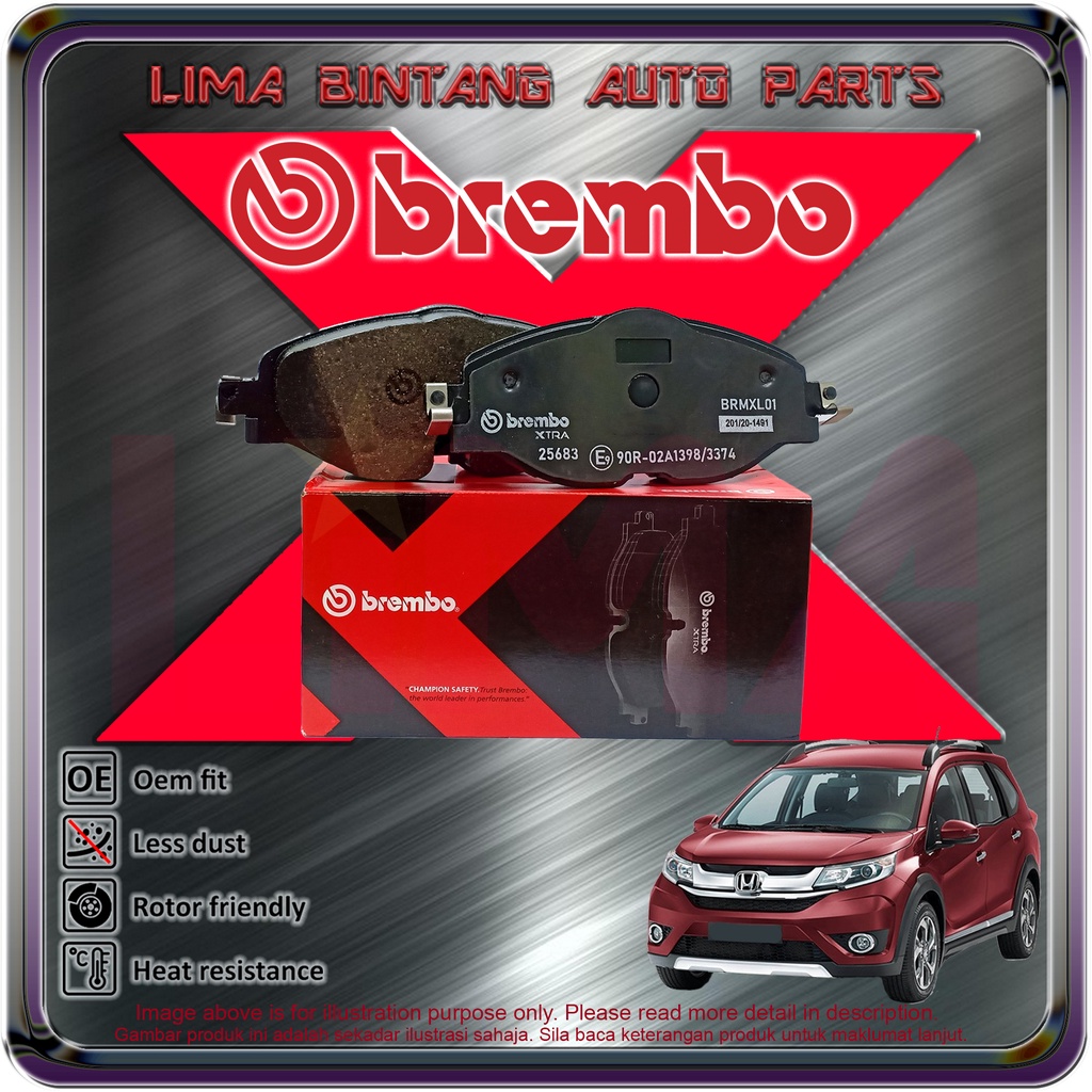 Honda BrV Brv DG1 Front Brake Pads , Disc Brake Pad Brembo Sport