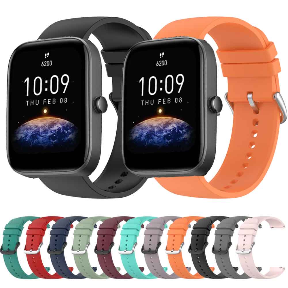20mm Silicone Band for Huami Amazfit Bip 3 3 Pro Smart Watch Bracelet Replacement Wristband for Amazfit Bip Lite S U Pro GTS 3 Strap