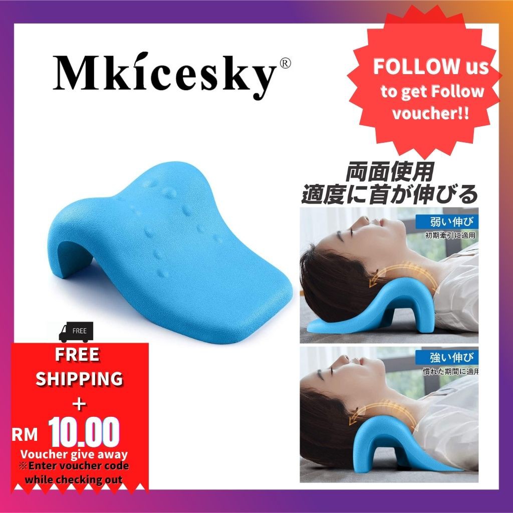 Mkicesky Neck Posture Corrector Chiropractic Pillow