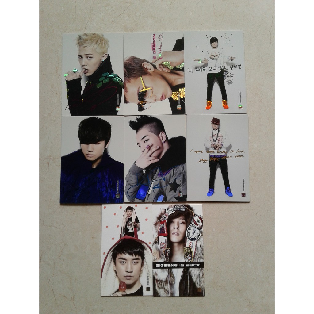 OFFICIAL BIGBANG COLLECTION SPECIAL PHOTOCARD CARD | Shopee Malaysia