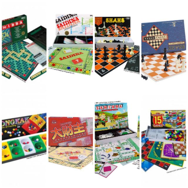 ORIGINAL SPM Boardgames- Shahs Vocable Compendium Dam Draughts Dominos ...