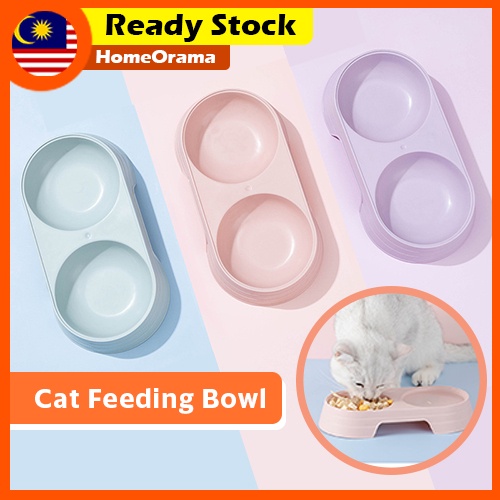 HomeOrama Pet Bowl Cat Dog Food Candy Macaroon Color Bekas Makanan