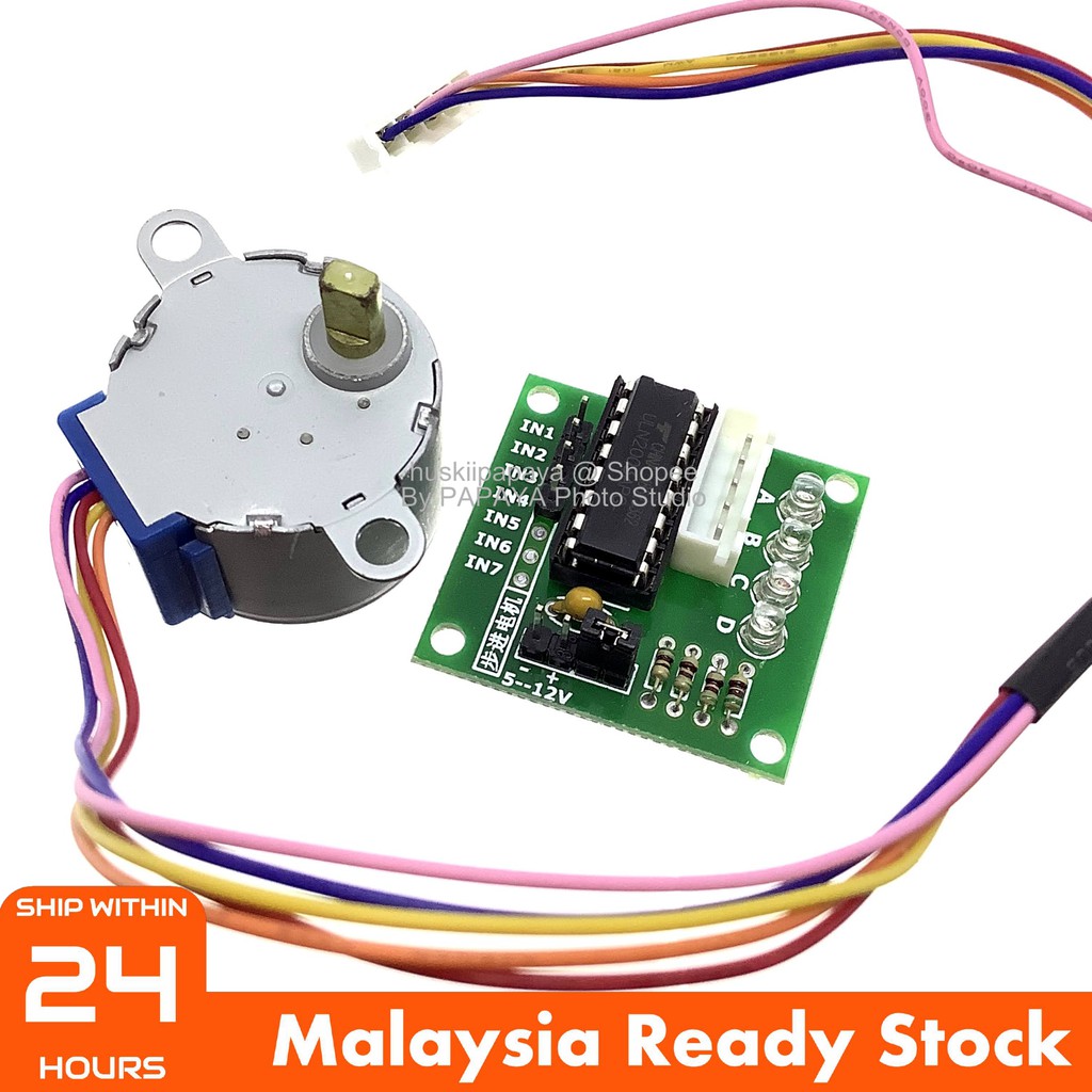 [BEST] DC Stepper Motor 28BYJ-48 5V + ULN2003 Driver Board | Shopee ...