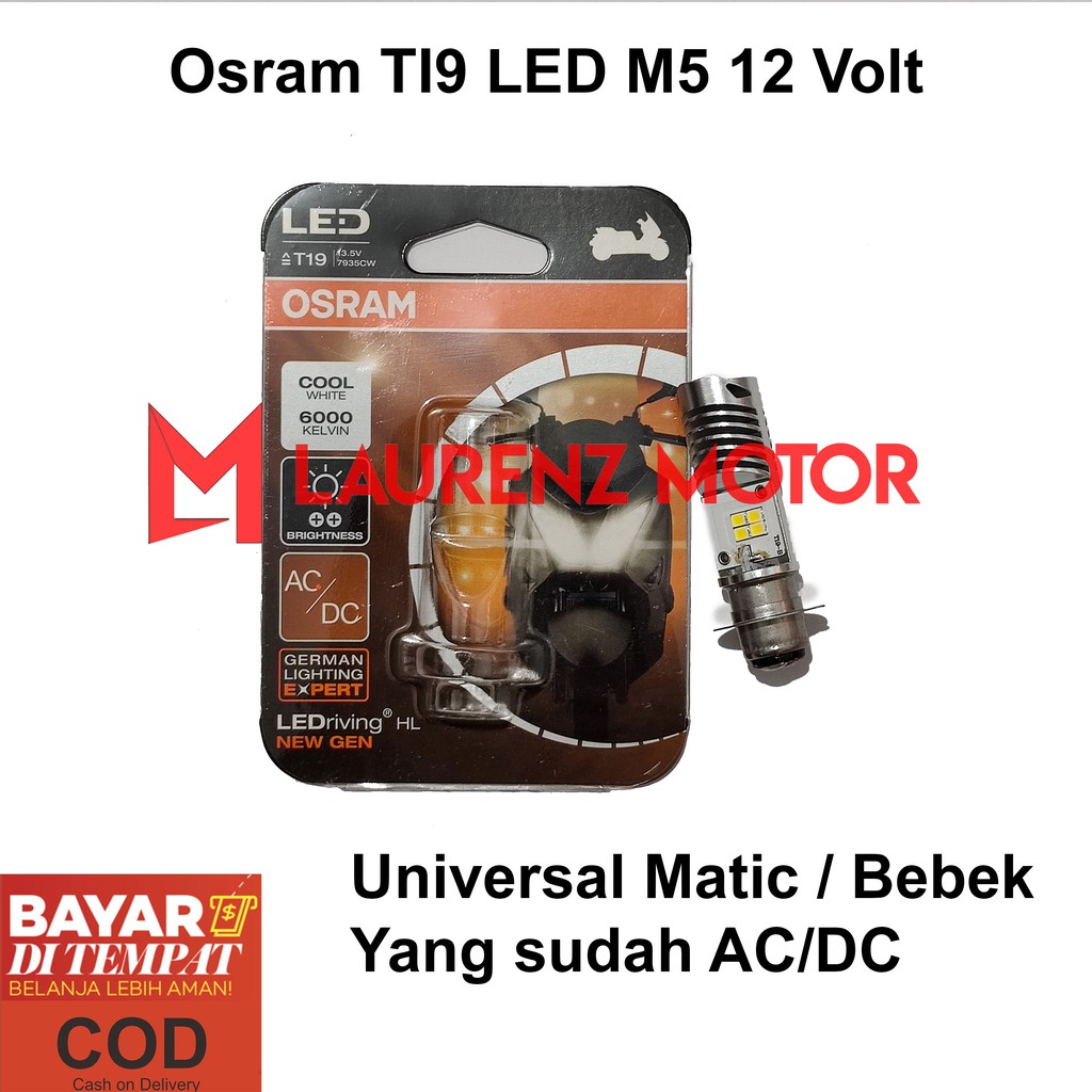Original Osram T19 Led Light for Automatic and Underbone Motorcycles in ...