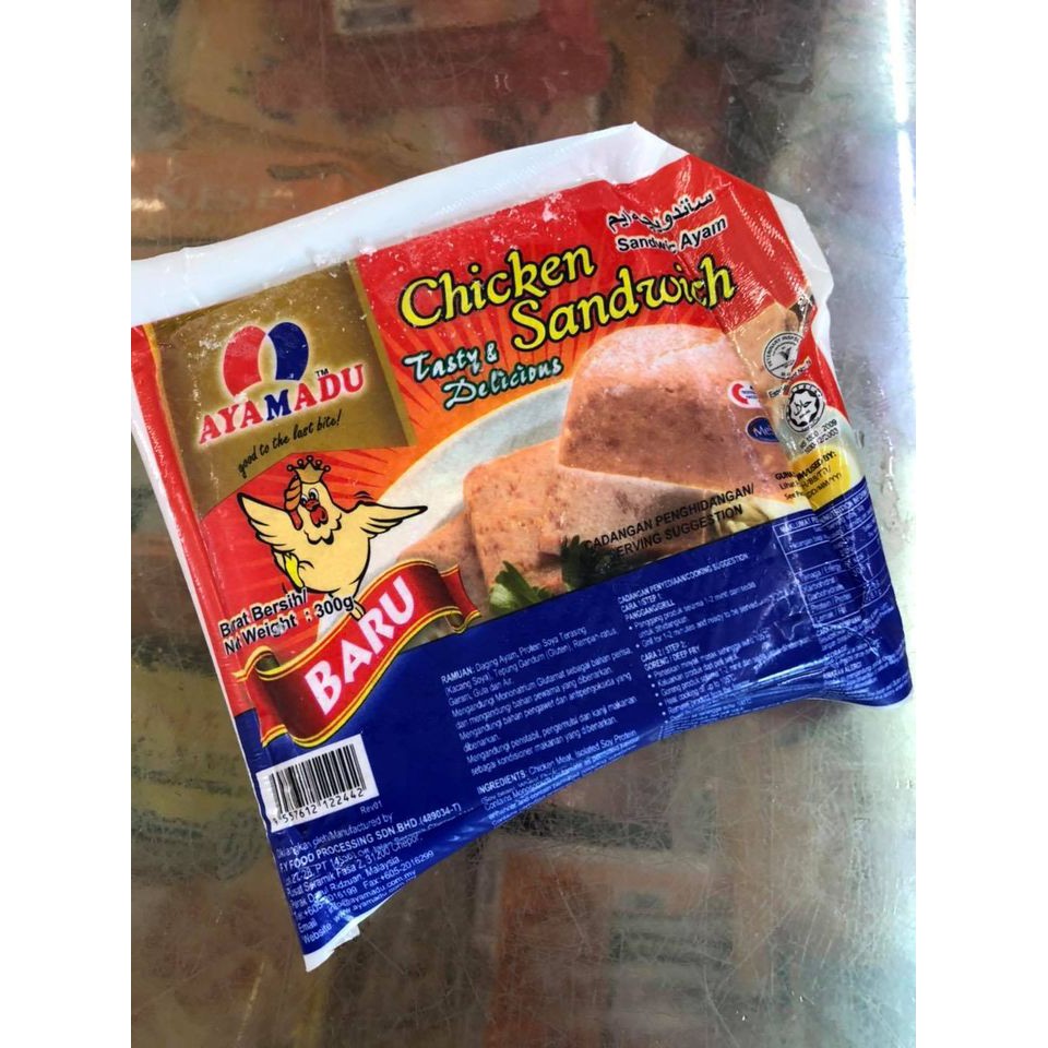 IPOH FOOD CHICKEN SANDWICH HAM 300gm ( HALAL ) 2 packs per order