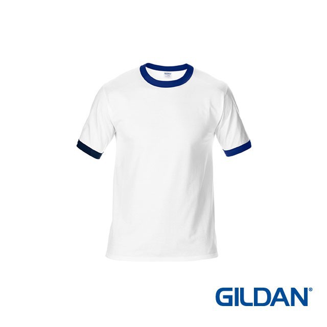 Gildan ULTRA COTTON Ringer T-shirt, Men's XL size cotton white type Vintage Second Hand main image 0