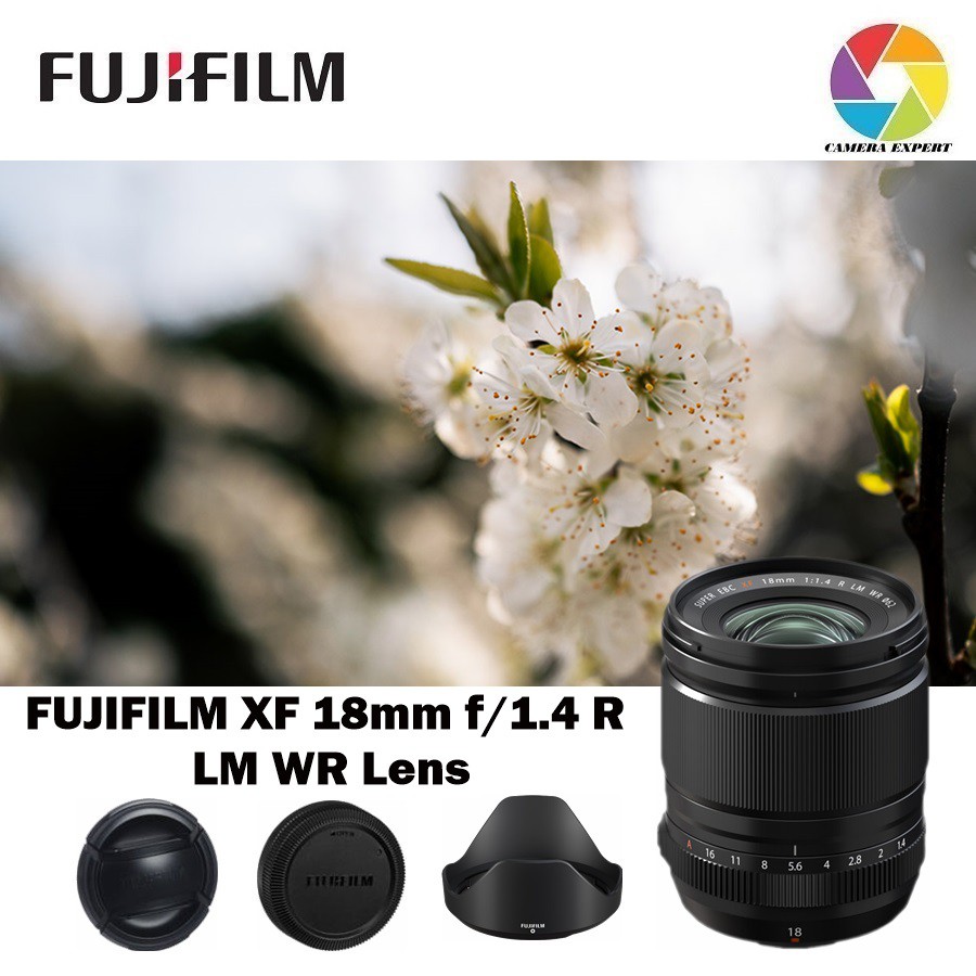 FUJIFILM XF 18mm f1.4 / XF 18mm f/1.4 R LM WR Lens For Fujifilm XT3 XT4